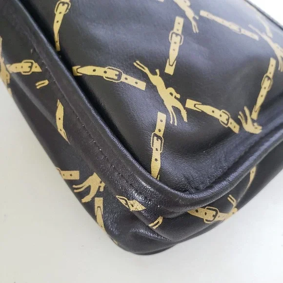 Longchamp Paris Signature Genuine Leather Dopp Kit